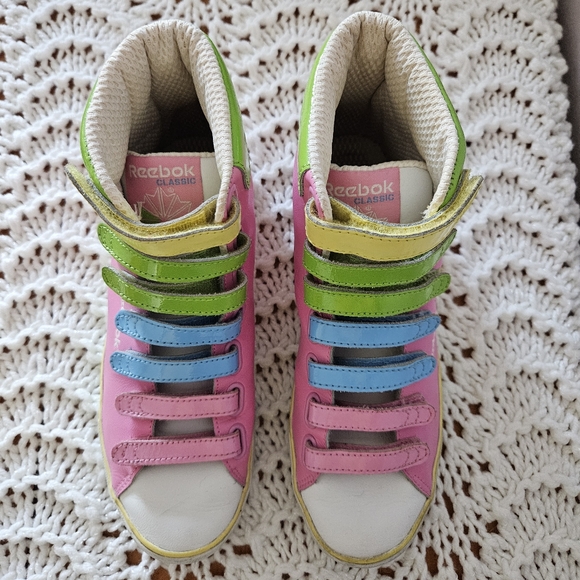 Reebok Classic Remix Straptastic Pastel High Top Sneaker Womens Size 7.5 - Picture 3 of 15